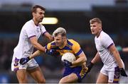 16 October 2022; James Doran of Na Fianna in action against Ben Shovlin of Kilmacud Crokes during the Dublin County Senior Club Championship Football Final match between Kilmacud Crokes and Na Fianna at Parnell Park in Dublin. Photo by Daire Brennan/Sportsfile