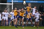 16 October 2022; Players from both sides scramble for the ball in the last minute of the Dublin County Senior Club Championship Football Final match between Kilmacud Crokes and Na Fianna at Parnell Park in Dublin. Photo by Daire Brennan/Sportsfile