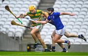 16 October 2022; Michael O'Halloran of Blackrock is tackled by Glenn  O'Connor, right, and Billy Hennessy of St Finbarr's during the Cork County Senior Club Hurling Championship Final match between Blackrock and St Finbarr's at Páirc Ui Chaoimh in Cork. Photo by Eóin Noonan/Sportsfile