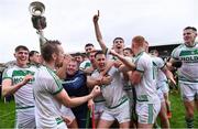 16 October 2022; Shamrocks Ballyhale players celebrate after their side's victory in the Kilkenny County Senior Hurling Championship Final match between James Stephen's and Shamrocks Ballyhale at UPMC Nowlan Park in Kilkenny. Photo by Piaras Ó Mídheach/Sportsfile