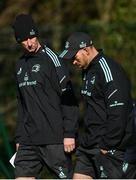 17 October 2022; Head coach Leo Cullen and backs coach Andrew Goodman during a Leinster Rugby squad training session at UCD in Dublin. Photo by Harry Murphy/Sportsfile