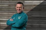 18 October 2022; Republic of Ireland Amateur International manager Gerry Davis stands for a portrait during the Republic of Ireland Amateur UEFA Regions Media Day at the FAI Headquarters in Abbotstown, Dublin. Photo by Sam Barnes/Sportsfile