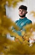 18 October 2022; Lee McColgan stands for a portrait during the Republic of Ireland Amateur UEFA Regions Media Day at the FAI Headquarters in Abbotstown, Dublin. Photo by Sam Barnes/Sportsfile
