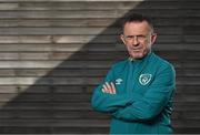 18 October 2022; Republic of Ireland Amateur International manager Gerry Davis stands for a portrait during the Republic of Ireland Amateur UEFA Regions Media Day at the FAI Headquarters in Abbotstown, Dublin. Photo by Sam Barnes/Sportsfile