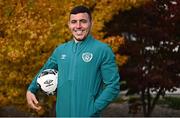 18 October 2022; Jimmy McHugh stands for a portrait during the Republic of Ireland Amateur UEFA Regions Media Day at the FAI Headquarters in Abbotstown, Dublin. Photo by Sam Barnes/Sportsfile