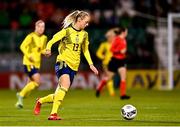 21 October 2021; Amanda Ilestedt of Sweden during the FIFA Women's World Cup 2023 qualifier group A match between Republic of Ireland and Sweden at Tallaght Stadium in Dublin. Photo by Eóin Noonan/Sportsfile