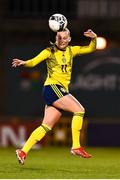 21 October 2021; Stina Blackstenius of Sweden during the FIFA Women's World Cup 2023 qualifier group A match between Republic of Ireland and Sweden at Tallaght Stadium in Dublin. Photo by Eóin Noonan/Sportsfile