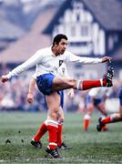 19 February 1983; Serge Blanco of France during the Five Nations Rugby Championship match between Ireland and France at Lansdowne Road in Dublin. Photo by Ray McManus/Sportsfile