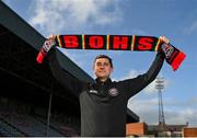 20 October 2022; Manager Declan Devine stands for a portrait during a Bohemians media conference at Dalymount Park in Dublin. Photo by Eóin Noonan/Sportsfile