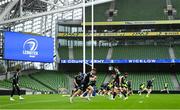 21 October 2022; Leinster players during a Leinster Rugby captain's run at the Aviva Stadium in Dublin. Photo by Harry Murphy/Sportsfile