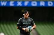21 October 2022; Michael Ala'alatoa during a Leinster Rugby captain's run at the Aviva Stadium in Dublin. Photo by Harry Murphy/Sportsfile