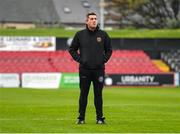 21 October 2022; Bohemians newly appointed manager Declan Devine inspects the pitch before the SSE Airtricity League Premier Division match between Bohemians and Finn Harps at Dalymount Park in Dublin. Photo by Tyler Miller/Sportsfile
