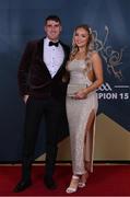 21 October 2022; Leitrim footballer Keith Beirne and Isabella McKeon upon arrival ahead of the GAA Champion 15 Awards at Croke Park in Dublin. Photo by Harry Murphy/Sportsfile