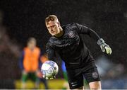 21 October 2022; Bohemians goalkeeper James Talbot warms-up before the SSE Airtricity League Premier Division match between Bohemians and Finn Harps at Dalymount Park in Dublin. Photo by Tyler Miller/Sportsfile