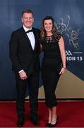 21 October 2022; Westmeath football manager Jack Cooney with his wife Elaine during the GAA Champion 15 Awards at Croke Park in Dublin. Photo by Harry Murphy/Sportsfile