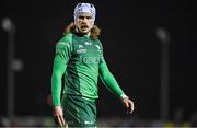 21 October 2022; Mack Hansen of Connacht during the United Rugby Championship match between Connacht and Scarlets at The Sportsground in Galway. Photo by Brendan Moran/Sportsfile