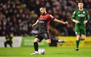 21 October 2022; Jordan Flores of Bohemians during the SSE Airtricity League Premier Division match between Bohemians and Finn Harps at Dalymount Park in Dublin. Photo by Tyler Miller/Sportsfile