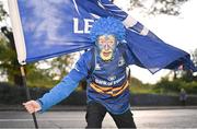22 October 2022; Leinster supporter Eoin O'Driscoll, from Goatstown, Dublin, before the United Rugby Championship match between Leinster and Munster at Aviva Stadium in Dublin. Photo by Ramsey Cardy/Sportsfile