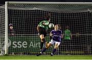 22 October 2022; Sadhbh Doyle of Peamount United scores her side's third goal during the SSE Airtricity Women's National League match between Peamount United and Wexford Youths at PRL Park in Greenogue, Dublin. Photo by Seb Daly/Sportsfile