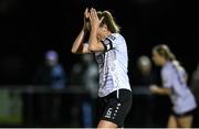 22 October 2022; Kylie Murphy of Wexford Youths reacts during the SSE Airtricity Women's National League match between Peamount United and Wexford Youths at PRL Park in Greenogue, Dublin. Photo by Seb Daly/Sportsfile