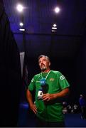 22 October 2022; Ireland coach John Conlan talks to the media during the EUBC Women's European Boxing Championships 2022 at Budva Sports Centre in Budva, Montenegro. Photo by Ben McShane/Sportsfile