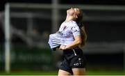 22 October 2022; Meabh Russell of Wexford Youths after the SSE Airtricity Women's National League match between Peamount United and Wexford Youths at PRL Park in Greenogue, Dublin. Photo by Seb Daly/Sportsfile