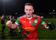 22 October 2022; Shane O'Neill of Palatine celebrates after his side's victory in the AIB Leinster GAA Football Senior Club Championship Round 1 match between Palatine and St Patrick's at Netwatch Cullen Park in Carlow. Photo by Piaras Ó Mídheach/Sportsfile