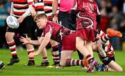 22 October 2022; Action between Portarlington and Enniscorthy during the Bank of Ireland Half-time Minis at the United Rugby Championship match between Leinster and Munster at Aviva Stadium in Dublin. Photo by Harry Murphy/Sportsfile
