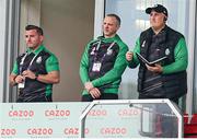23 October 2022; Ireland coach Ged Corcoran, right, during the Rugby League World Cup Group C match between Lebanon and Ireland at Leigh Sports Village in Manchester, England. Photo by Paul Greenwood/Sportsfile