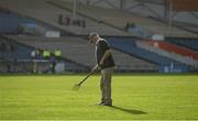 23 October 2022; A groundsman tends to the pitch before the Tipperary County Senior Club Hurling Championship Final match between Kilruane MacDonaghs and Kiladangan at Semple Stadium in Thurles, Tipperary. Photo by Eóin Noonan/Sportsfile
