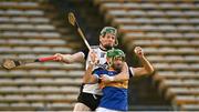 23 October 2022; Declan McGrath of Kiladangan in action against Thomas Cleary of Kilruane Mac Donaghs during the Tipperary County Senior Club Hurling Championship Final match between Kilruane MacDonaghs and Kiladangan at Semple Stadium in Thurles, Tipperary. Photo by Eóin Noonan/Sportsfile
