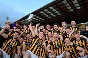 23 October 2022; The Crossmaglen Rangers team celebrate with the trophy after the Armagh County Senior Club Football Championship Final match between Crossmaglen Rangers and Granemore at Athletic Grounds in Armagh. Photo by Ramsey Cardy/Sportsfile