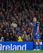 22 October 2022; Jonathan Sexton of Leinster during the United Rugby Championship match between Leinster and Munster at Aviva Stadium in Dublin. Photo by Brendan Moran/Sportsfile