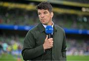 22 October 2022; RTÉ rugby analyst Donncha O'Callaghan during the United Rugby Championship match between Leinster and Munster at Aviva Stadium in Dublin. Photo by Brendan Moran/Sportsfile