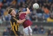 23 October 2022; Sean Mullooly of Strokestown in action against Daire Cregg of Boyle during the Roscommon County Senior Club Football Championship Final match between Boyle and Strokestown at Dr Hyde Park in Roscommon. Photo by Seb Daly/Sportsfile