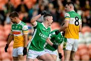 23 October 2022; Mark McCabe of Shane O'Neills celebrates a goal during the Armagh County Intermediate Club Football Championship Final match between Naomh Pól and Shane O'Neills at Athletic Grounds in Armagh. Photo by Ramsey Cardy/Sportsfile