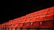 24 October 2022; A General view of the seats at Tolka Park before the SSE Airtricity League Premier Division match between Shelbourne and UCD at Tolka Park in Dublin. Photo by Tyler Miller/Sportsfile