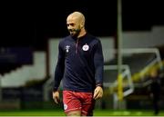 24 October 2022; Mark Coyle of Shelbourne warms-up before the SSE Airtricity League Premier Division match between Shelbourne and UCD at Tolka Park in Dublin. Photo by Tyler Miller/Sportsfile