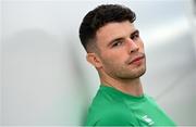 25 October 2022; Calvin Nash poses for a portrait during an Ireland rugby media conference at IRFU High Performance Centre in Dublin. Photo by Ramsey Cardy/Sportsfile