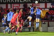 24 October 2022; Harvey O’Brien, second from right, and team-mate Jack Keaney of UCD in action during the SSE Airtricity League Premier Division match between Shelbourne and UCD at Tolka Park in Dublin. Photo by Tyler Miller/Sportsfile