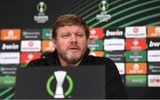 26 October 2022; Manager Hein Vanhaezebrouck during a Gent press conference at Tallaght Stadium in Dublin. Photo by Eóin Noonan/Sportsfile