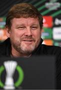 26 October 2022; Manager Hein Vanhaezebrouck during a Gent press conference at Tallaght Stadium in Dublin. Photo by Eóin Noonan/Sportsfile