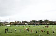 27 October 2022; A general view during the Leinster Rugby Primary School Tag Blitz at Clontarf RFC in Dublin. Photo by Harry Murphy/Sportsfile