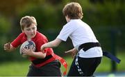27 October 2022; Participants during the Leinster Rugby Primary School Tag Blitz at Clontarf RFC in Dublin. Photo by Harry Murphy/Sportsfile
