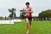 16 October 2022; Colin Ryan of Ennis Track AC, Clare, competing in the junior men's 6000m during the Autumn Open International Cross Country Festival at the Sport Ireland Campus in Dublin. Photo by Sam Barnes/Sportsfile