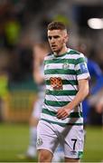 27 October 2022; Dylan Watts of Shamrock Rovers during the UEFA Europa Conference League group F match between Shamrock Rovers and Gent at Tallaght Stadium in Dublin. Photo by Seb Daly/Sportsfile
