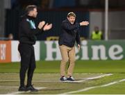 27 October 2022; Gent manager Hein Vanhaezebrouck during the UEFA Europa Conference League group F match between Shamrock Rovers and Gent at Tallaght Stadium in Dublin. Photo by Seb Daly/Sportsfile