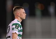 27 October 2022; Andy Lyons of Shamrock Rovers during the UEFA Europa Conference League group F match between Shamrock Rovers and Gent at Tallaght Stadium in Dublin. Photo by Seb Daly/Sportsfile