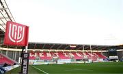 28 October 2022; A general view inside the stadium before the United Rugby Championship match between Scarlets and Leinster at Parc Y Scarlets in Llanelli, Wales. Photo by Harry Murphy/Sportsfile