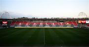 28 October 2022; A general view inside the stadium before the United Rugby Championship match between Scarlets and Leinster at Parc Y Scarlets in Llanelli, Wales. Photo by Harry Murphy/Sportsfile